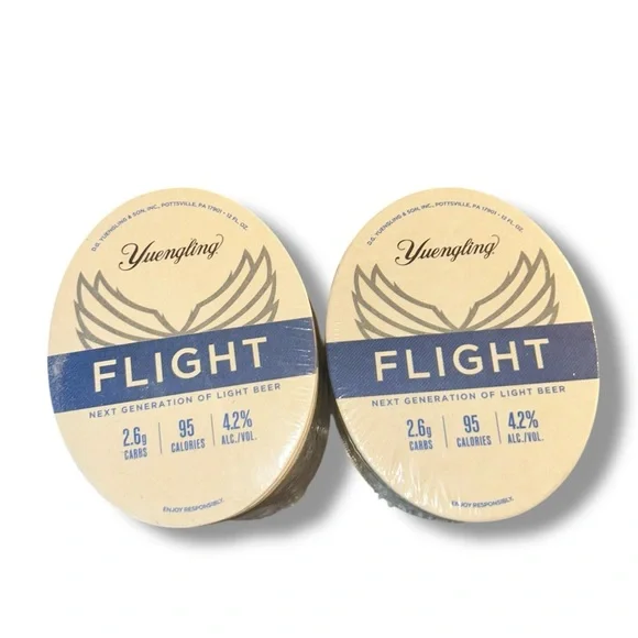 New •Yuengling Flight Beer Coasters, Two sealed sleeves, 250 Total